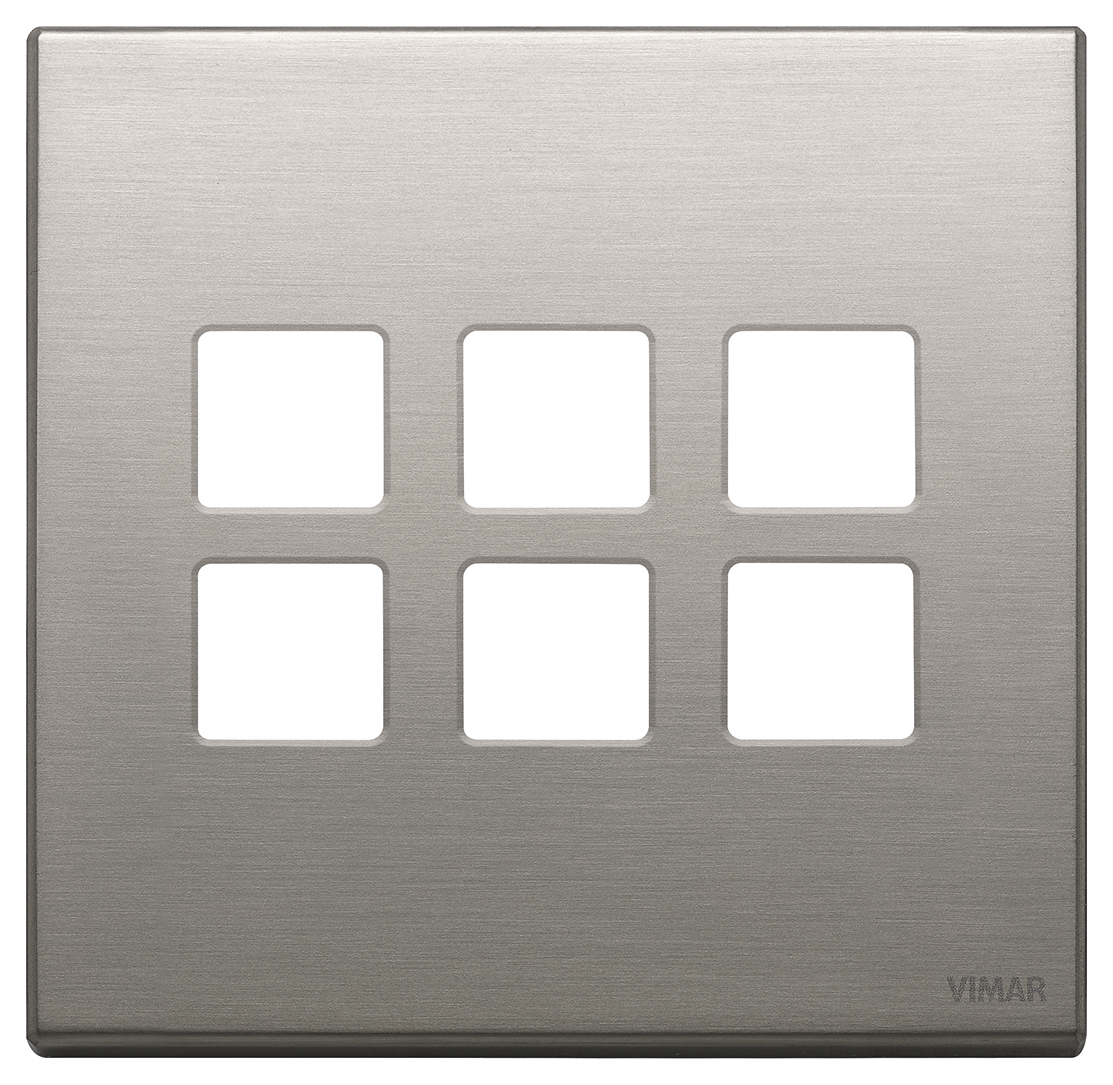 Plate 3Mx6 BS Flat brushed nickel - IMP