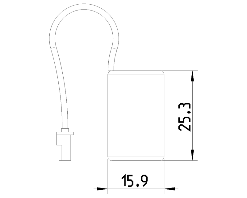 Rechargeable battery Ni-MH 4,8V 80mAh - Image 2