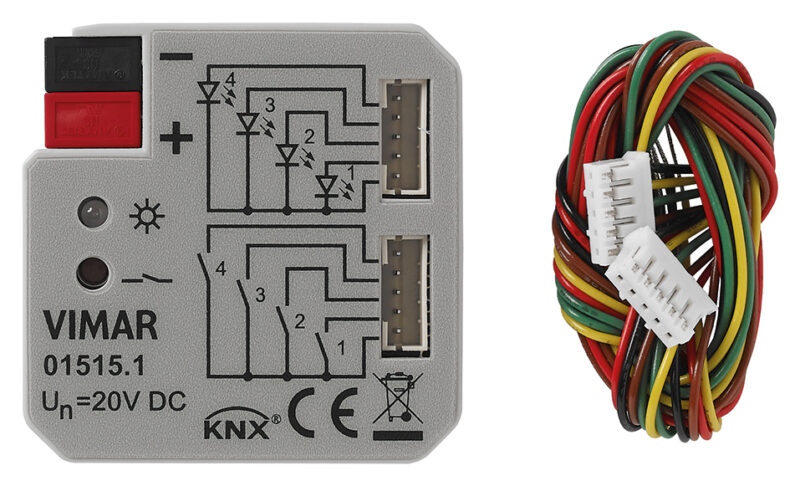 4 inputs/outputs interface for LED KNX