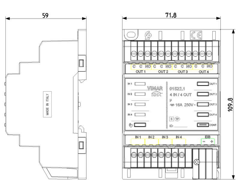 Device 4inputs/outs KNX - Image 2