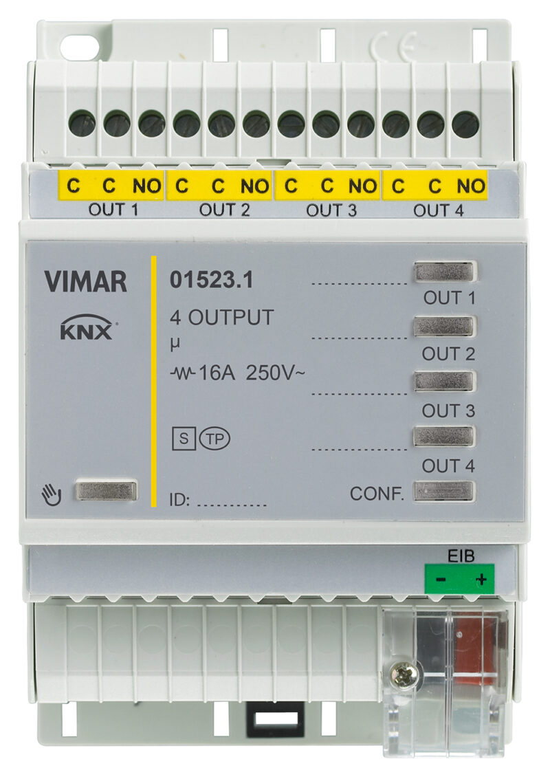 250V 16A 4-output actuator KNX