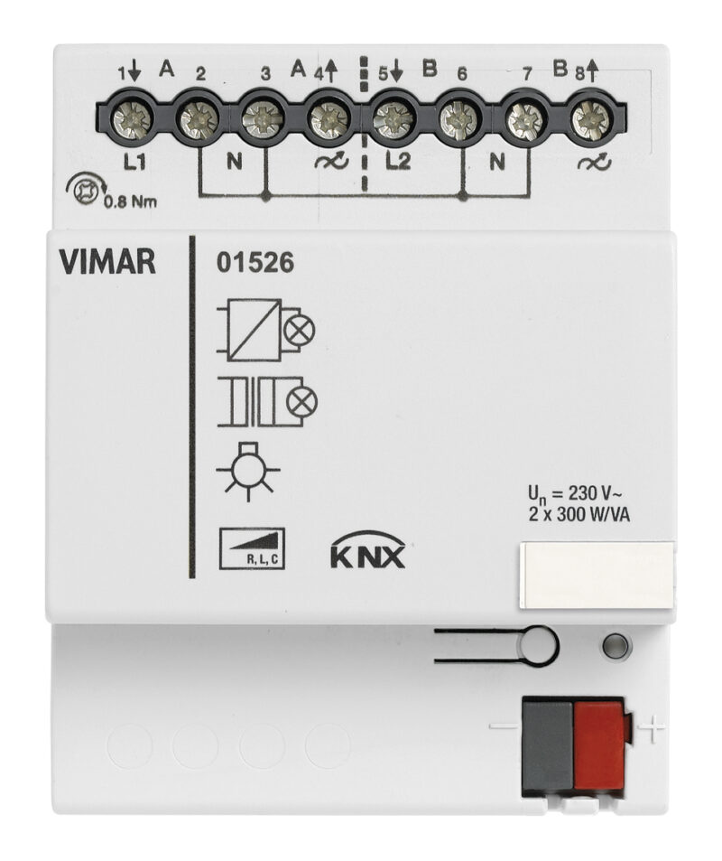 Dimmer 230V 2 outputs 300W/VA KNX