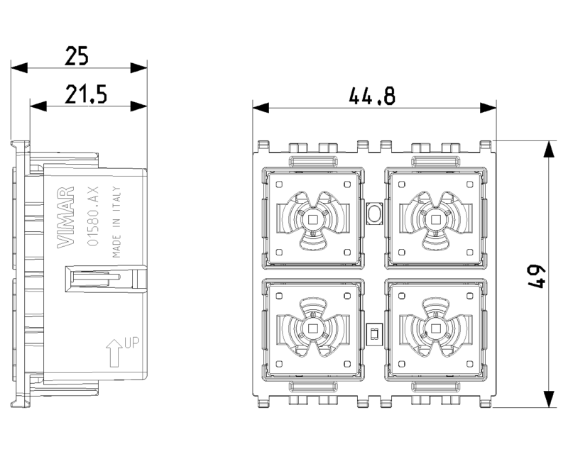 4-button KNX control Flat 2M - Image 2