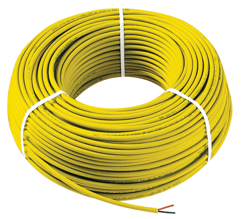 By-me 2x0,5 LSZH Cca cable - 100m yellow