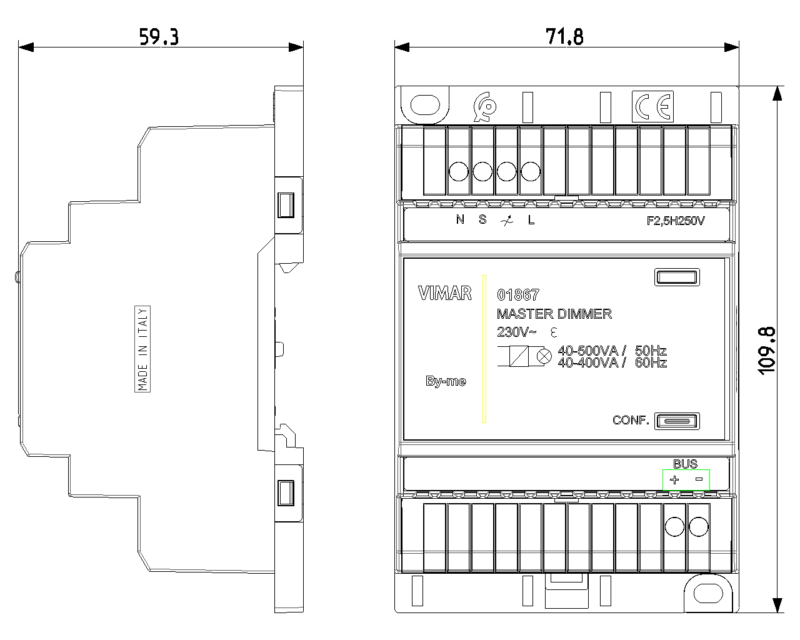 MASTER dimmer 230V 500VA - Image 2