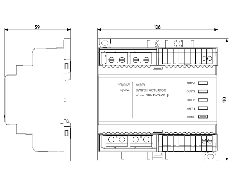 4-relay actuator 24V - Image 2