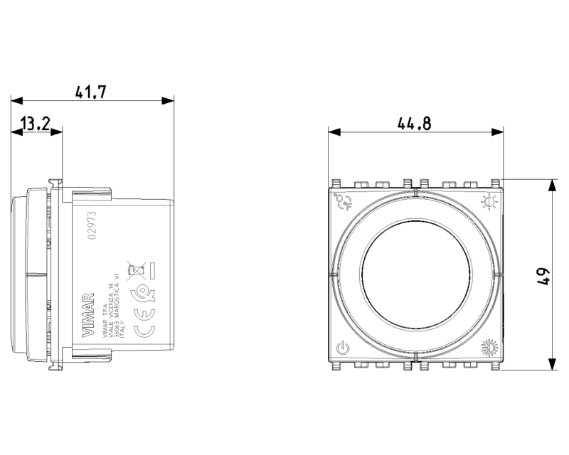 IoT dial thermostat 2M grey - Image 2