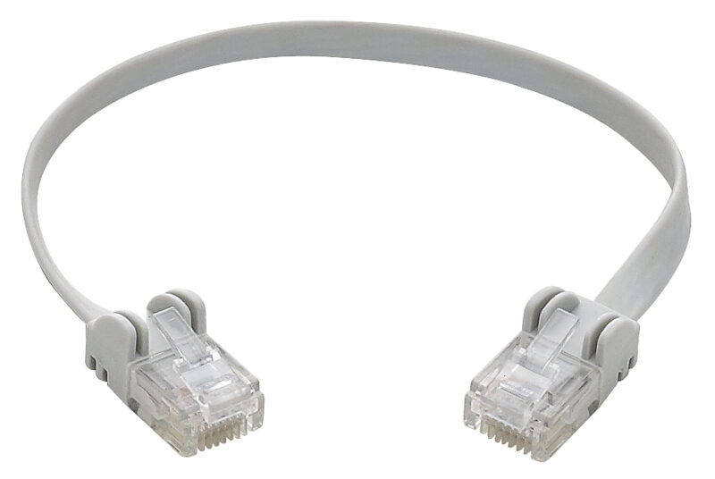 RJ45 Cat6 U/UTP flat patch cord - 20cm