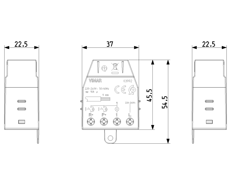 Quid - Step relay module 10A+reset - Image 2