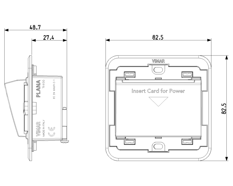 Badge switch 230V white - Image 2