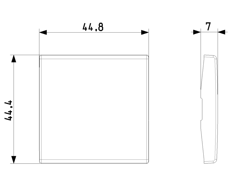 Button 2M for RF switch white - Image 2