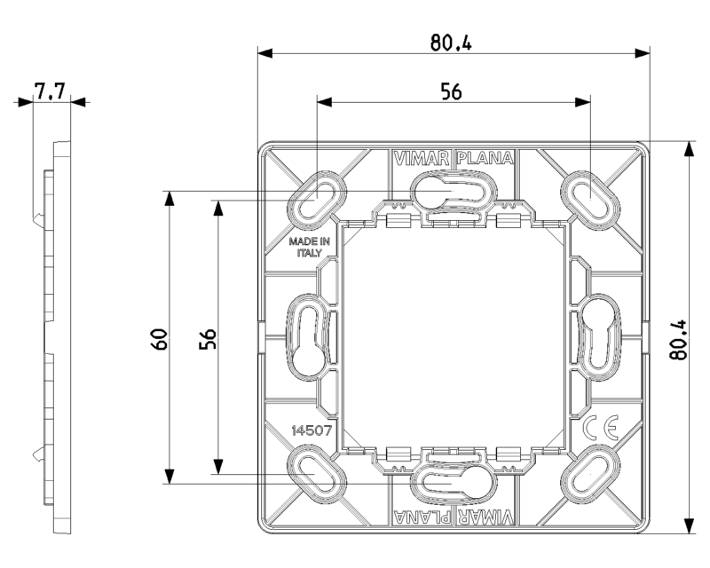 Frame 2M for RF device white - Image 2