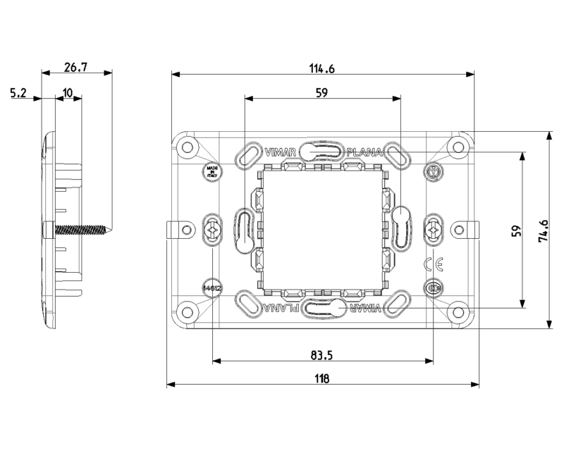 Frame 2centralM +screws - Image 2