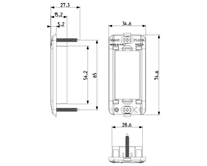 Frame 1M for panel mounting - Image 2