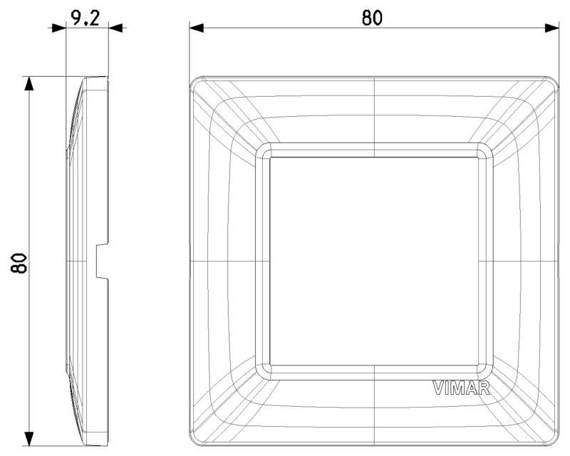 Plate 2M brushed aluminium - Image 2