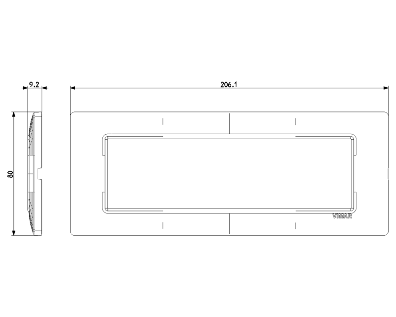 Plate 7M brushed aluminium - Image 2