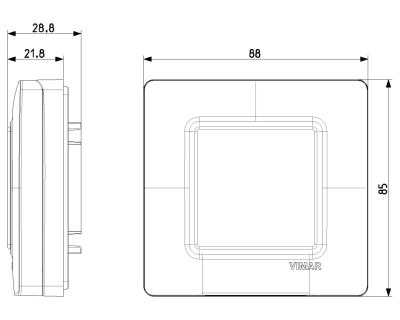 IP55 cover 2M +screws RAL 7035 grey - Image 2