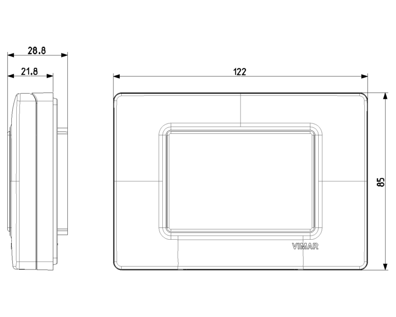 IP55 cover 3M +screws RAL 7035 grey - Image 2