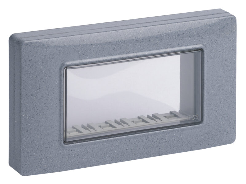 IP55 cover 4M +screws granite grey