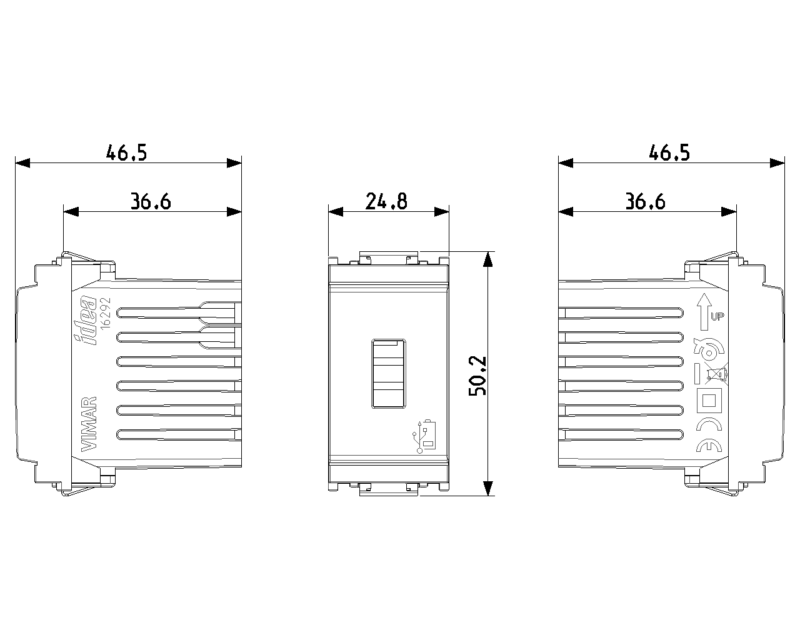 USB supply unit 5V 1,5A 1M grey - Image 2