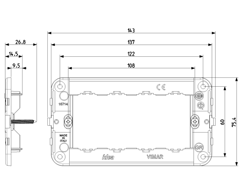 Frame 4M +screws - Image 2