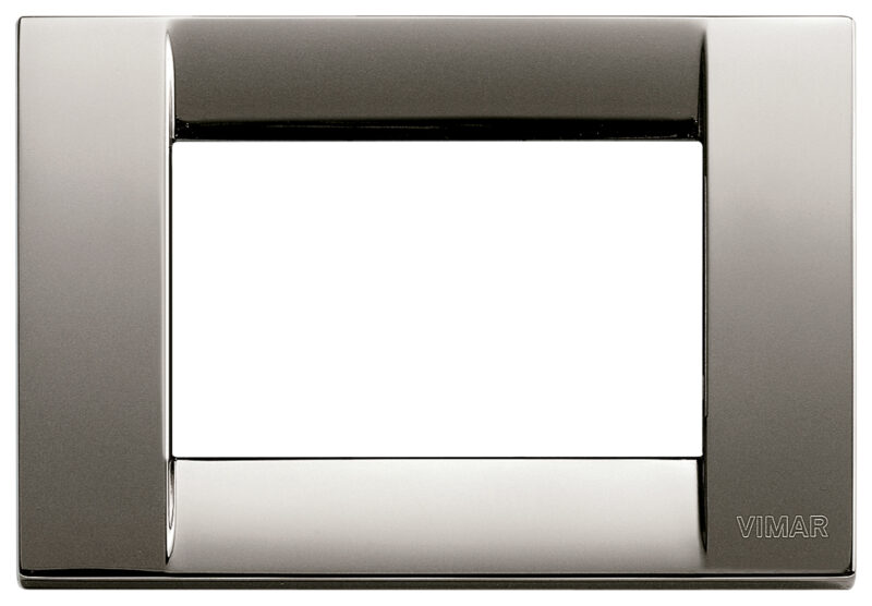 Classica plate 3M metal black chrome