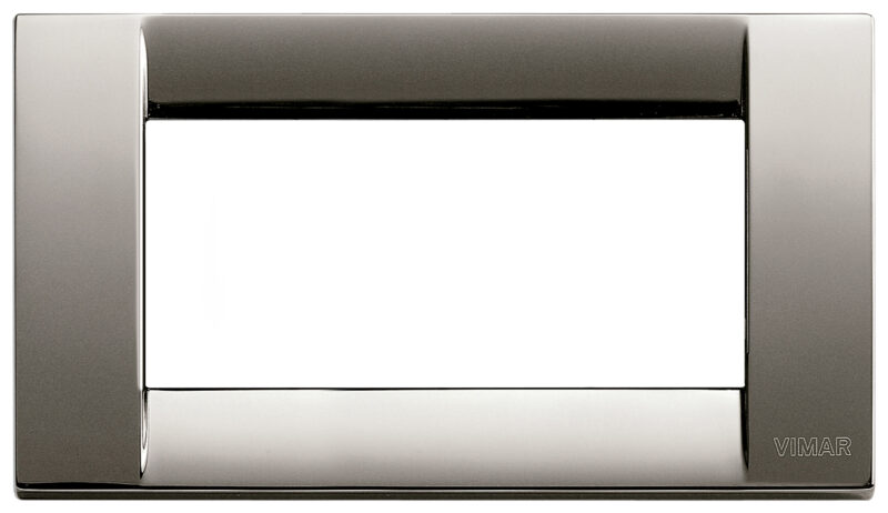 Classica plate 4M metal black chrome