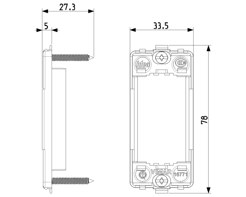 Frame 1M for panel mounting - Image 2