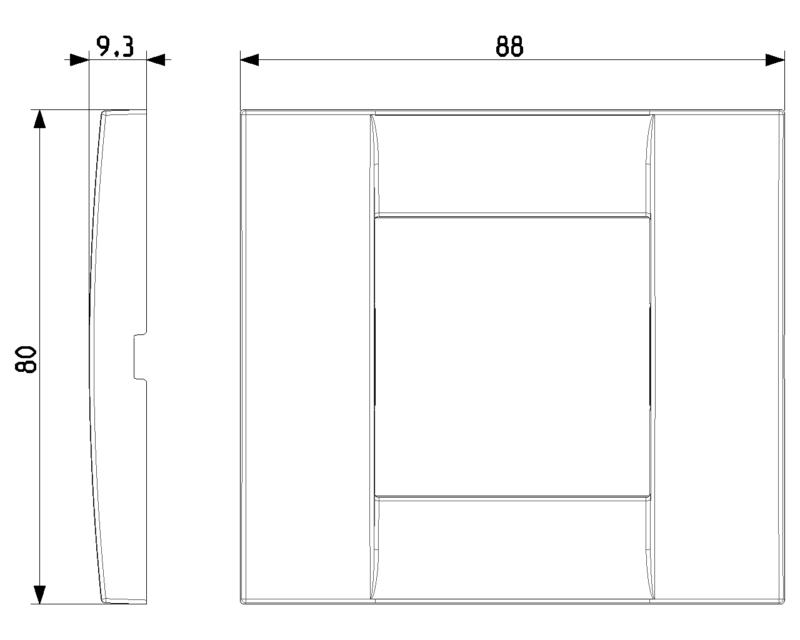 Classica plate 1-2M metal white - Image 2