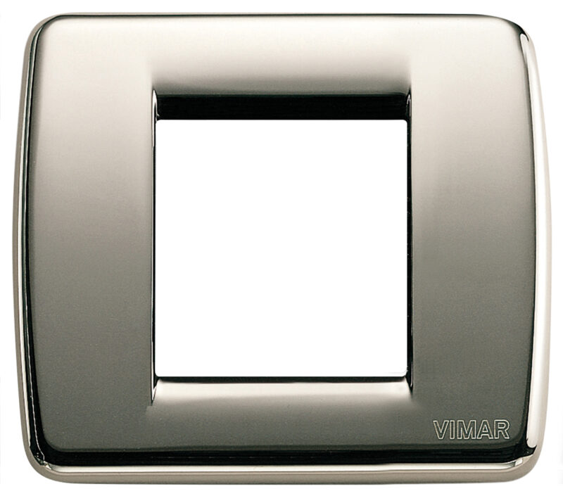 Rondò plate 1-2M metal black chrome