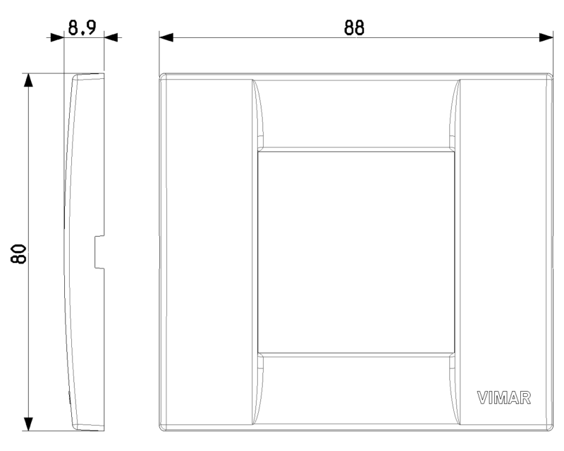 Classica plate 1-2M techn. bright white - Image 2