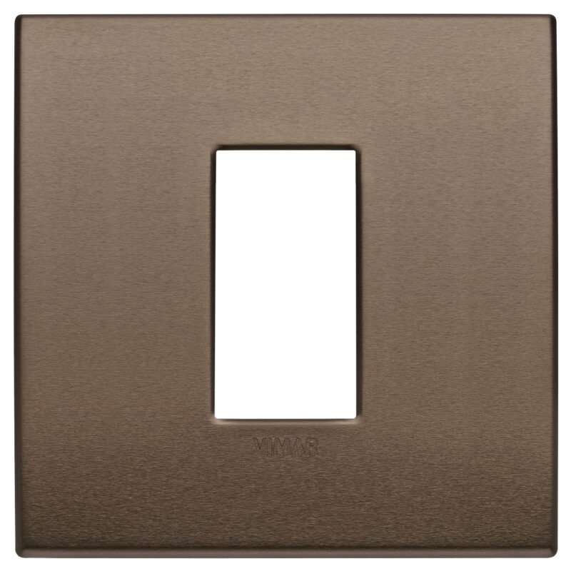 Classic plate 1M aluminium dark bronze