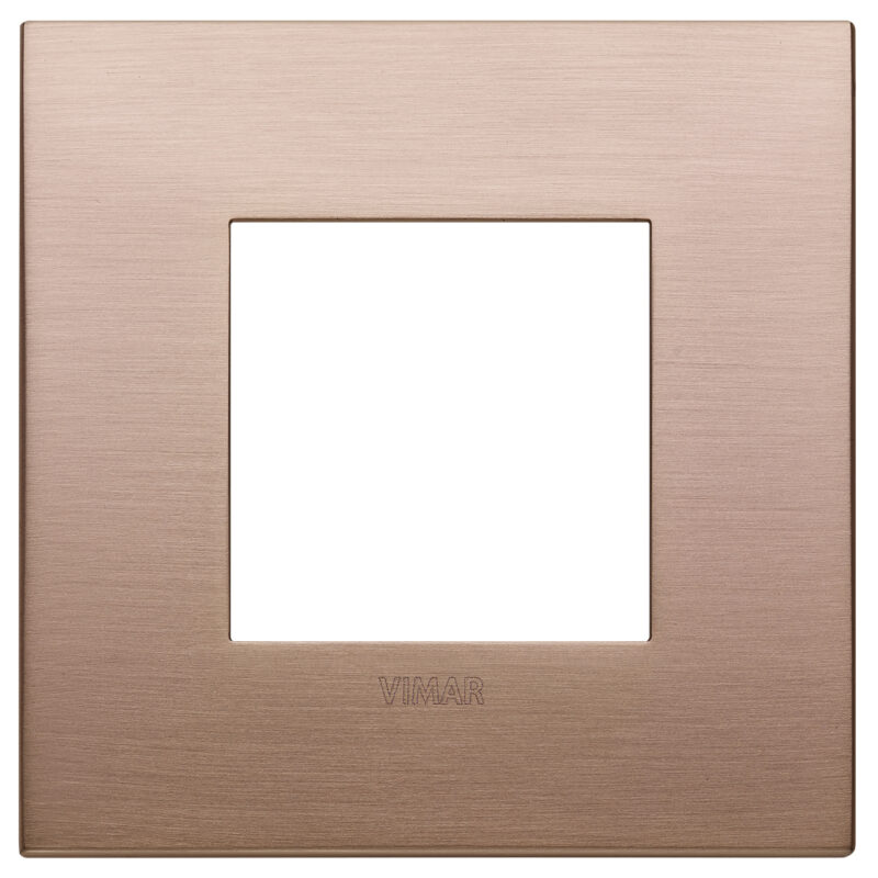 Classic plate 2M metal brushed copper