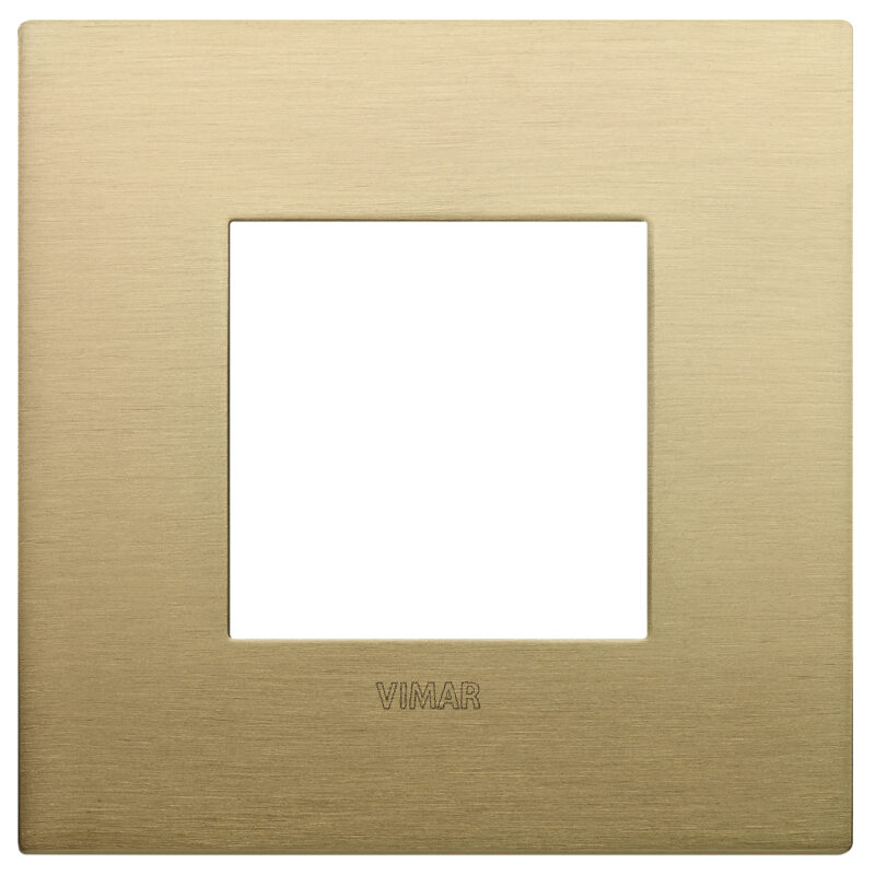 Classic plate 2M metal brushed brass