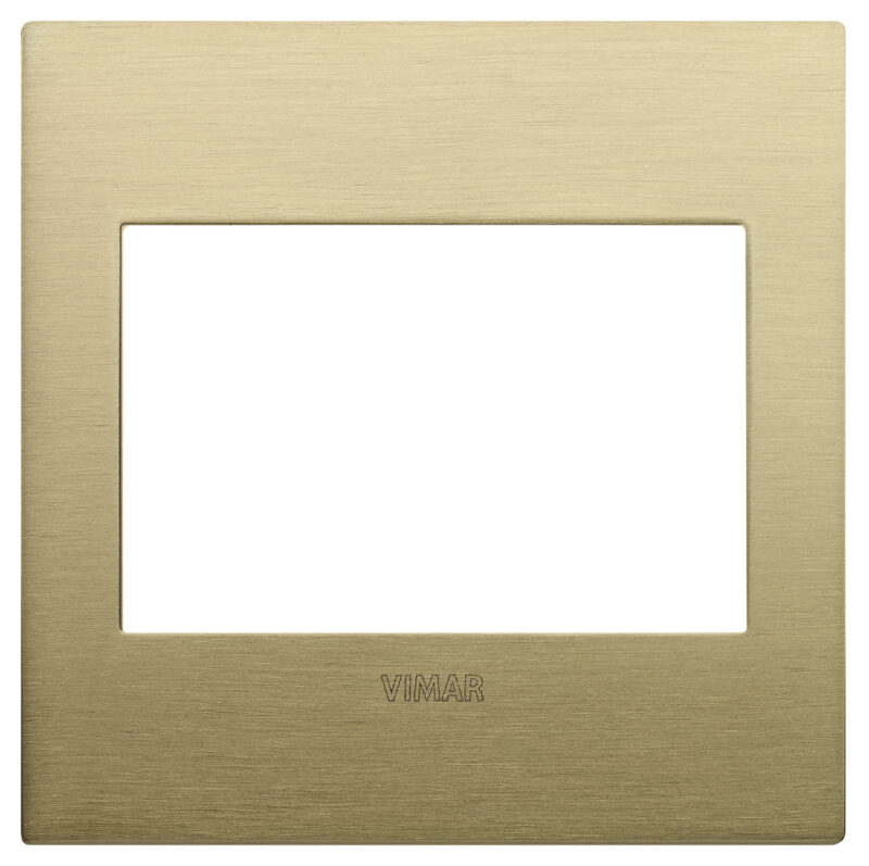 Classic plate 3M BS metal brushed brass