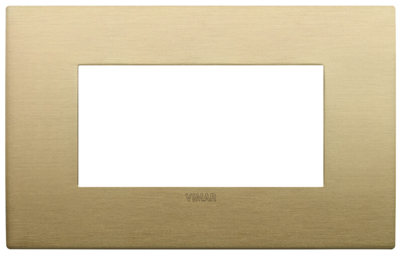 Classic plate 4M metal brushed brass