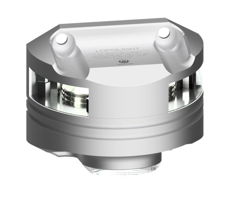 3nm Masthead + 6W Decklight, silver anodized