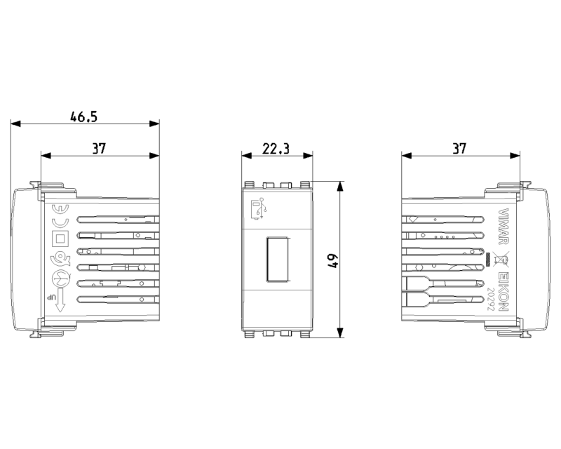 USB supply unit 5V 1,5A 1M grey - Image 2