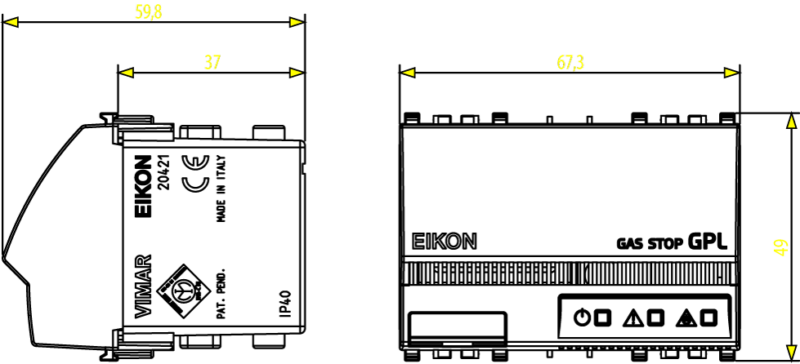 LPG detector 230V grey - Image 2