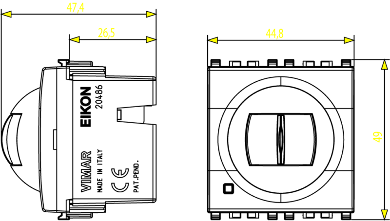 Orientable IR detector grey - Image 2