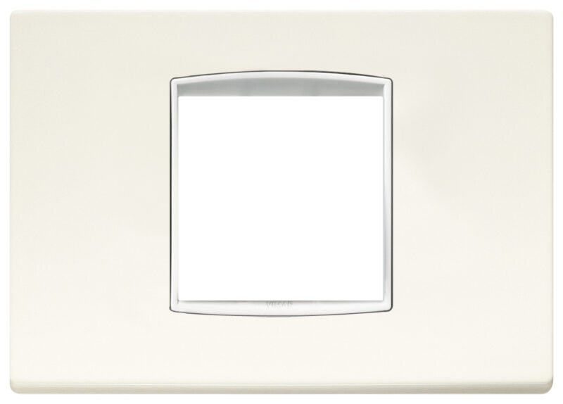 Classic plate 2centrM Bright arcticwhite