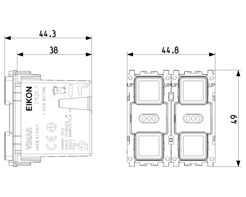 4-button home automation device - Image 2