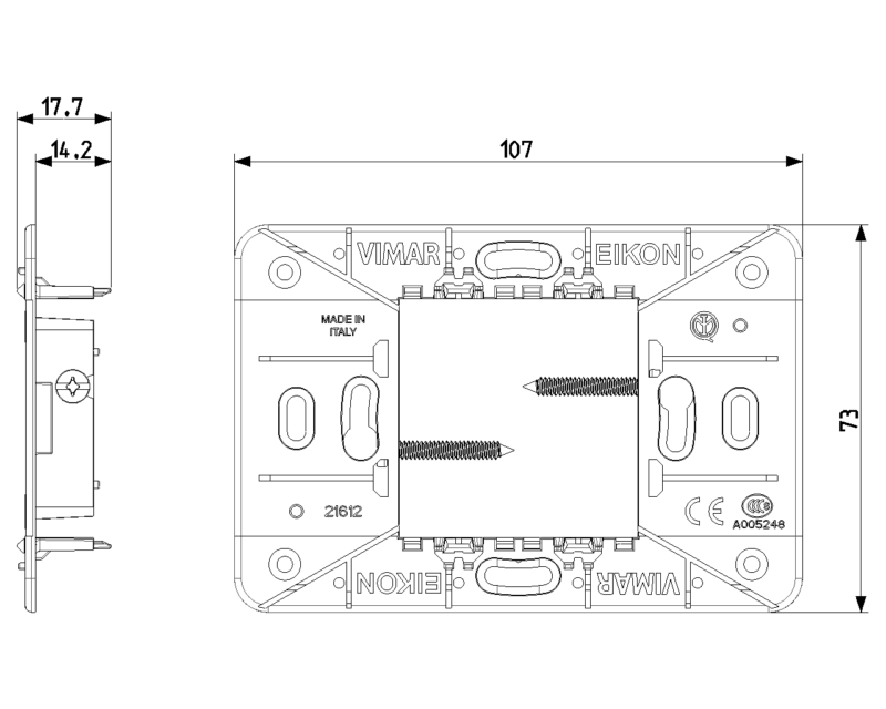 Frame 2centr.M +screws - Image 2