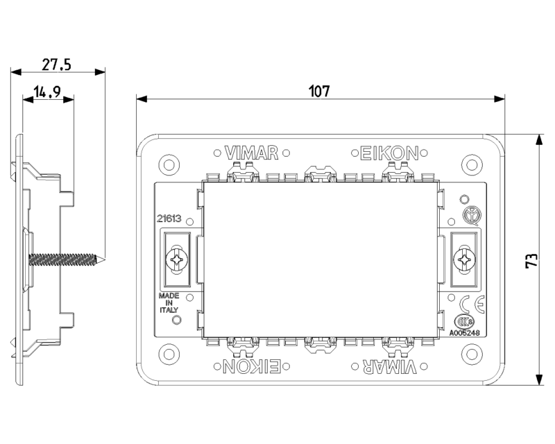 Frame 3M +screws - Image 2