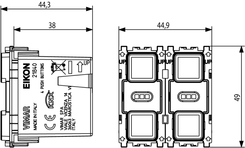 KNX 4-button switch - Image 2