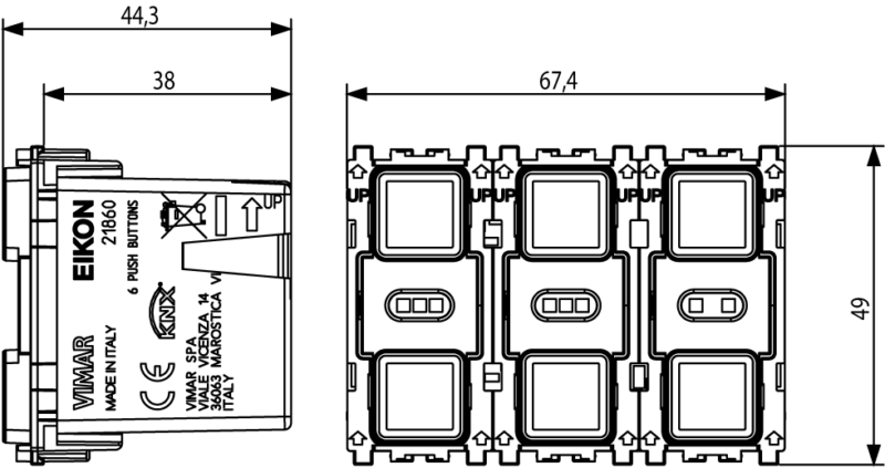 KNX 6-button switch - Image 2