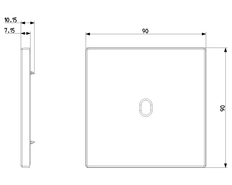 Plate 2Mx1 Vintage matt white - Image 2