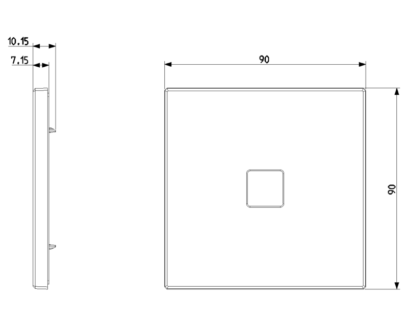 Plate 2Mx1 Flat matt white - Image 2