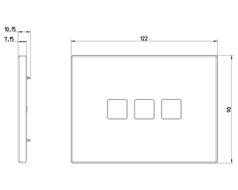 Plate 3Mx3 Flat matt white - Image 2