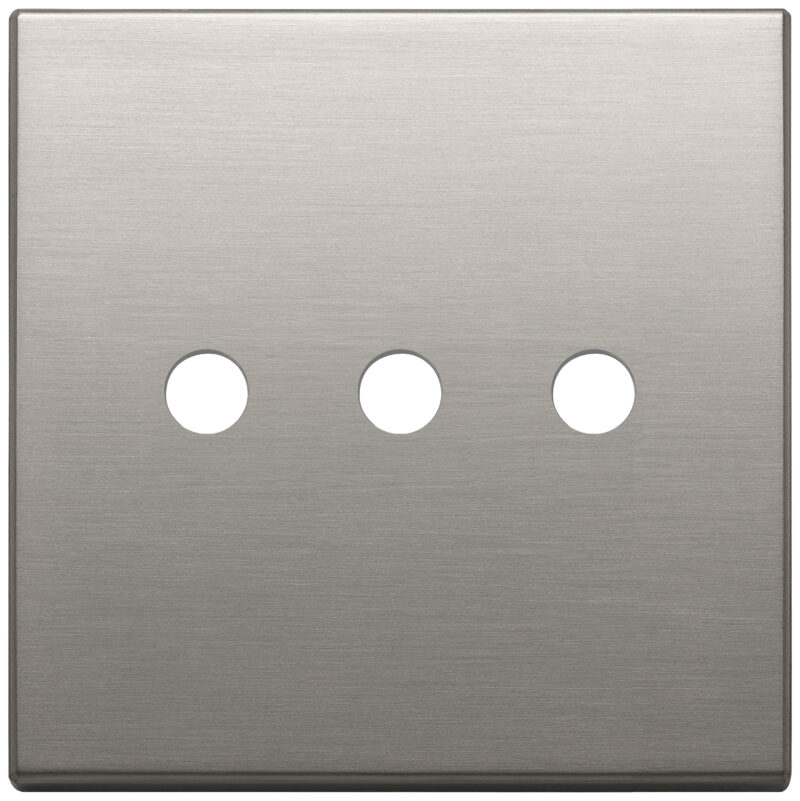 Plate 3Mx3 BS Tondo brushed nickel